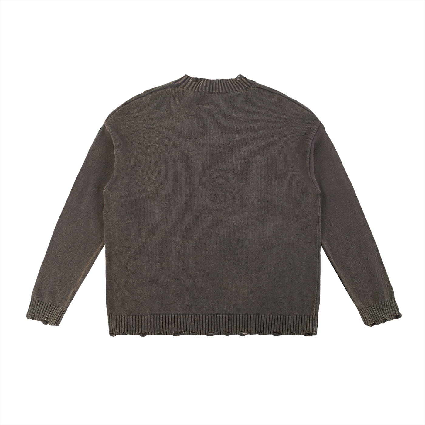 DOAP Hippo Skateboard Hand-Frayed Sweater